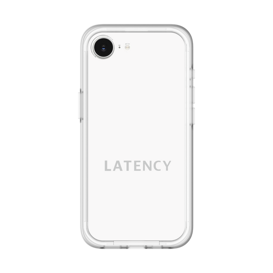 スリムプロテクションプレミアムケース［ LATENCY - Logotype - White ］