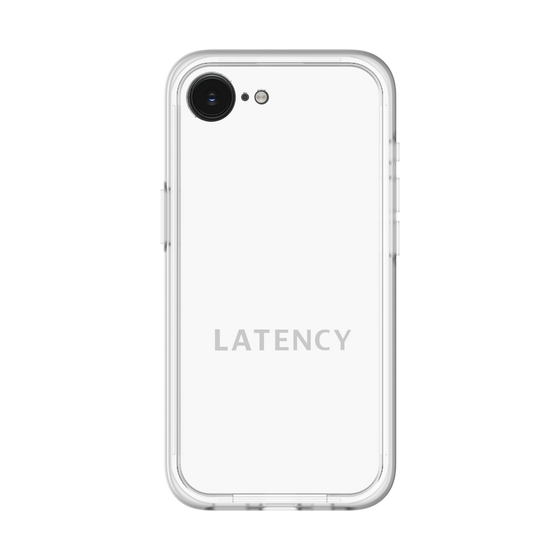 スリムプロテクションプレミアムケース［ LATENCY - Logotype - White ］