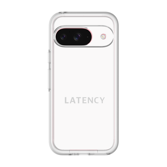 スリムプロテクションプレミアムケース［ LATENCY - Logotype - White ］