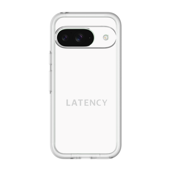 スリムプロテクションプレミアムケース［ LATENCY - Logotype - White ］