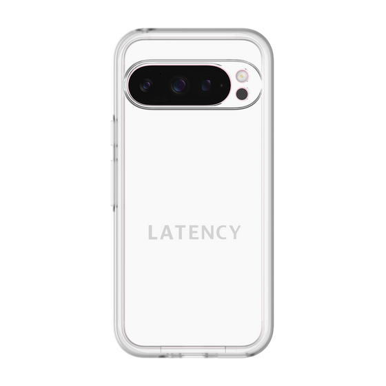 スリムプロテクションプレミアムケース［ LATENCY - Logotype - White ］