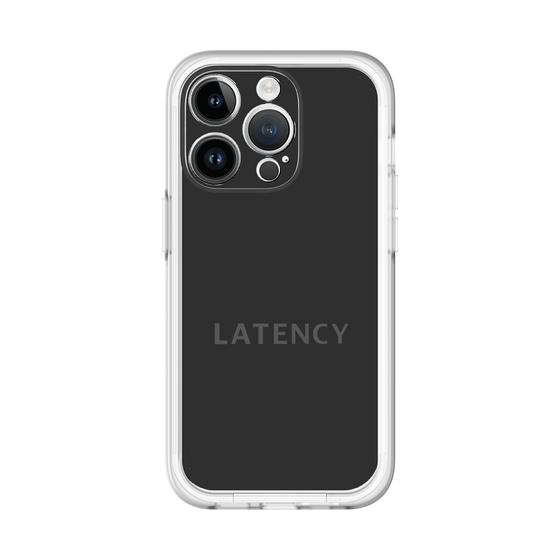 スリムプロテクションプレミアムケース［ LATENCY - Logotype - Black ］