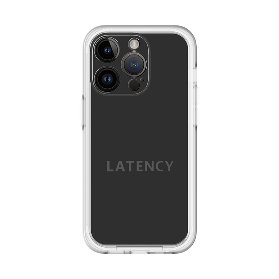 スリムプロテクションプレミアムケース［ LATENCY - Logotype - Black ］