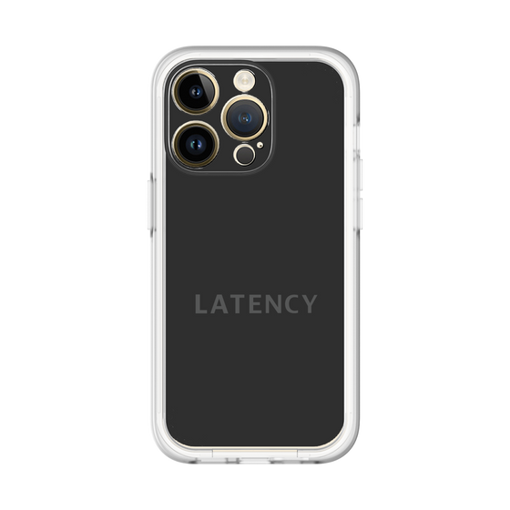 スリムプロテクションプレミアムケース［ LATENCY - Logotype - Black ］