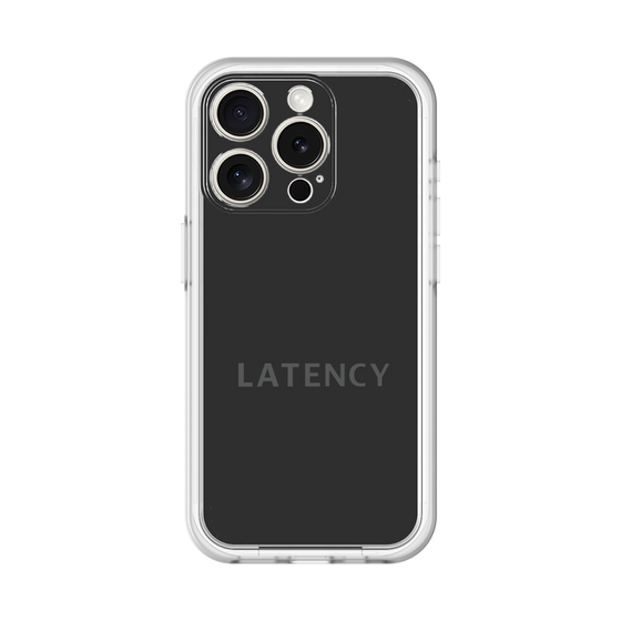 スリムプロテクションプレミアムケース［ LATENCY - Logotype - Black ］