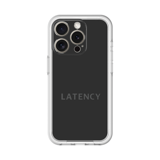 スリムプロテクションプレミアムケース［ LATENCY - Logotype - Black ］