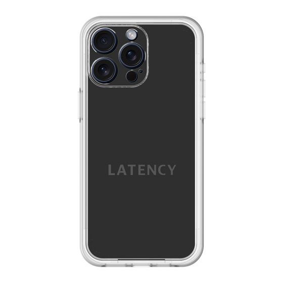 スリムプロテクションプレミアムケース［ LATENCY - Logotype - Black ］