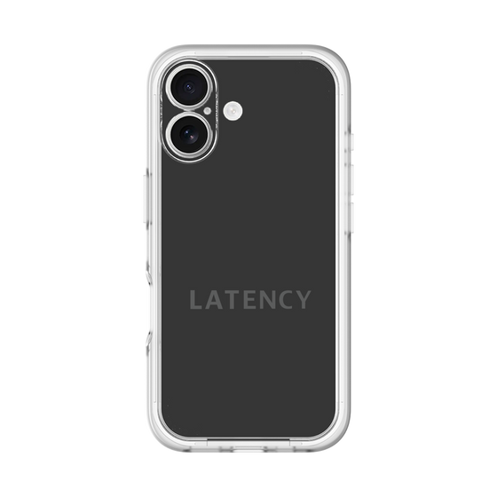 スリムプロテクションプレミアムケース［ LATENCY - Logotype - Black ］