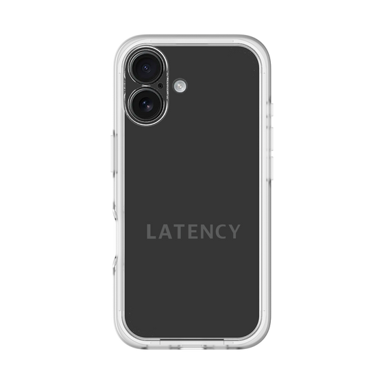 スリムプロテクションプレミアムケース［ LATENCY - Logotype - Black ］