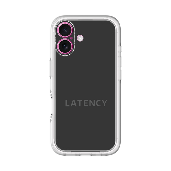 スリムプロテクションプレミアムケース［ LATENCY - Logotype - Black ］