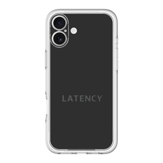 スリムプロテクションプレミアムケース［ LATENCY - Logotype - Black ］