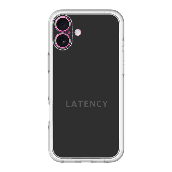 スリムプロテクションプレミアムケース［ LATENCY - Logotype - Black ］