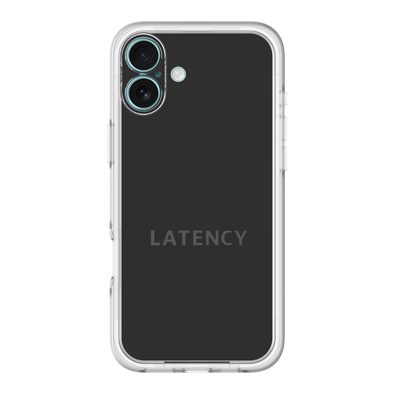 スリムプロテクションプレミアムケース［ LATENCY - Logotype - Black ］
