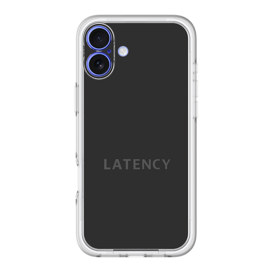 スリムプロテクションプレミアムケース［ LATENCY - Logotype - Black ］