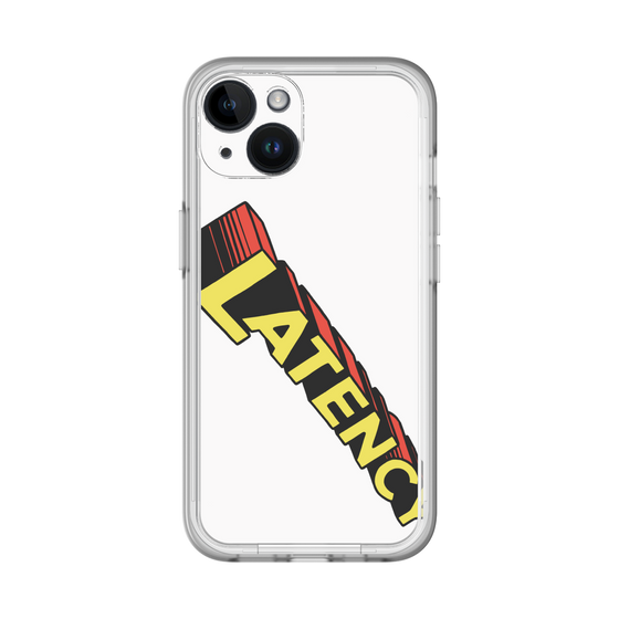 スリムプロテクションプレミアムケース［ LATENCY - Rock logo - White ］