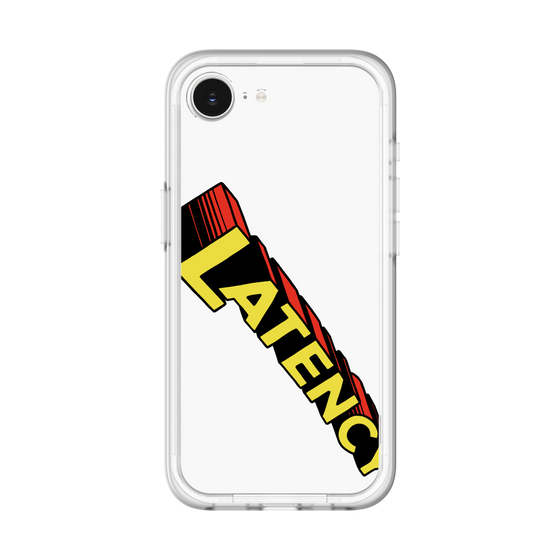 スリムプロテクションプレミアムケース［ LATENCY - Rock logo - White ］