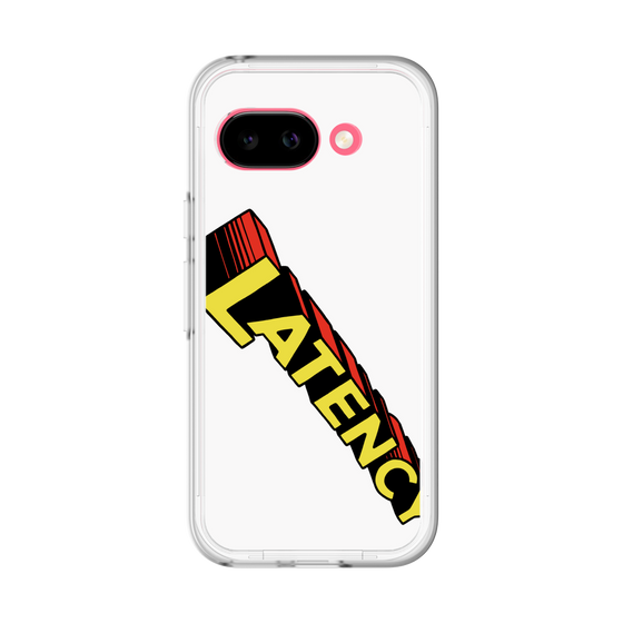 スリムプロテクションプレミアムケース［ LATENCY - Rock logo - White ］