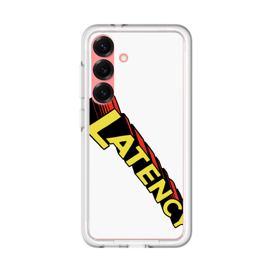 スリムプロテクションプレミアムケース［ LATENCY - Rock logo - White ］