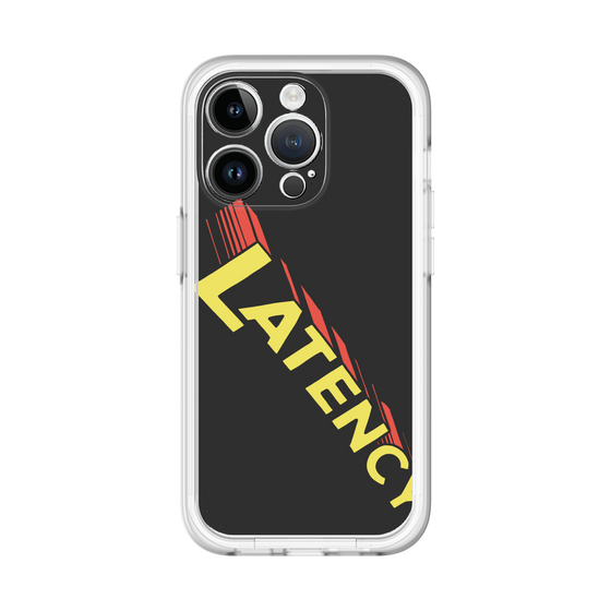 スリムプロテクションプレミアムケース［ LATENCY - Rock logo - Black ］
