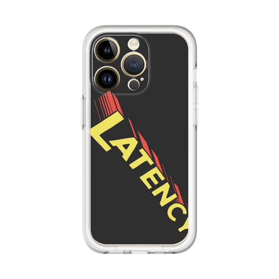 スリムプロテクションプレミアムケース［ LATENCY - Rock logo - Black ］