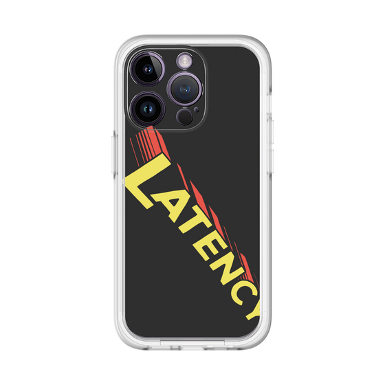 スリムプロテクションプレミアムケース［ LATENCY - Rock logo - Black ］