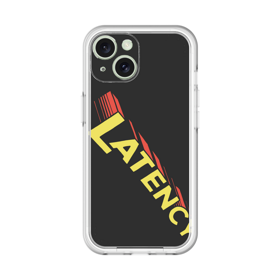 スリムプロテクションプレミアムケース［ LATENCY - Rock logo - Black ］