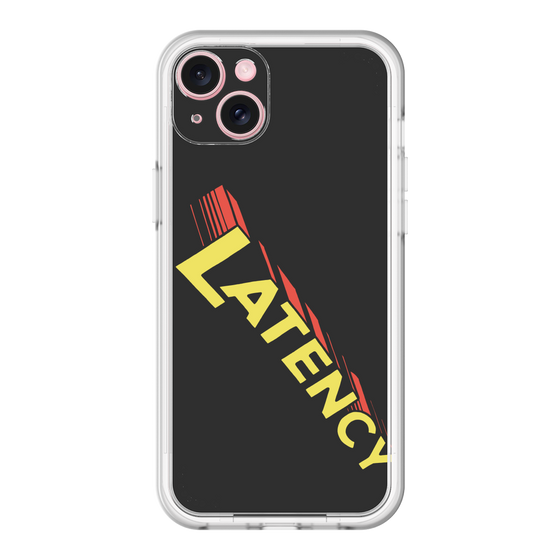 スリムプロテクションプレミアムケース［ LATENCY - Rock logo - Black ］