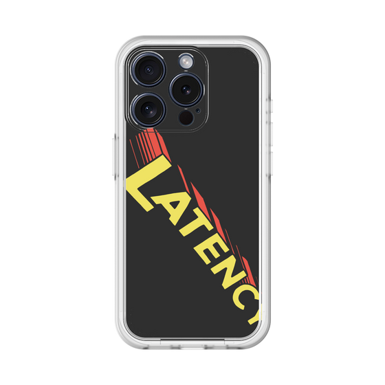 スリムプロテクションプレミアムケース［ LATENCY - Rock logo - Black ］