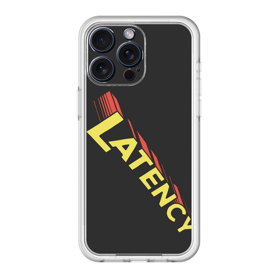 スリムプロテクションプレミアムケース［ LATENCY - Rock logo - Black ］