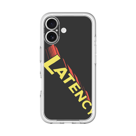 スリムプロテクションプレミアムケース［ LATENCY - Rock logo - Black ］