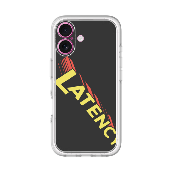 スリムプロテクションプレミアムケース［ LATENCY - Rock logo - Black ］