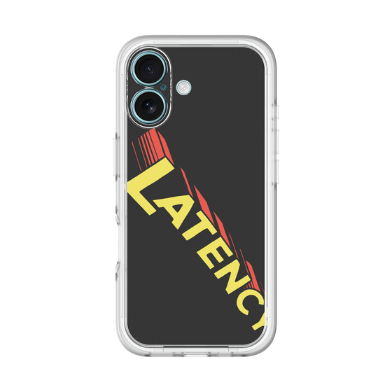 スリムプロテクションプレミアムケース［ LATENCY - Rock logo - Black ］