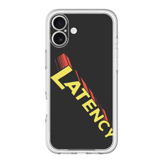スリムプロテクションプレミアムケース［ LATENCY - Rock logo - Black ］