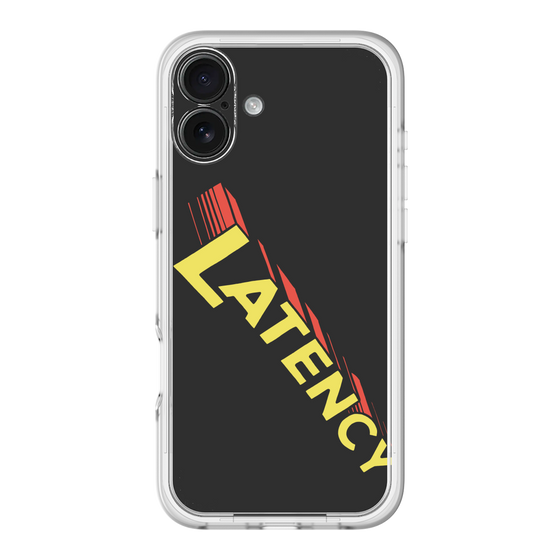 スリムプロテクションプレミアムケース［ LATENCY - Rock logo - Black ］