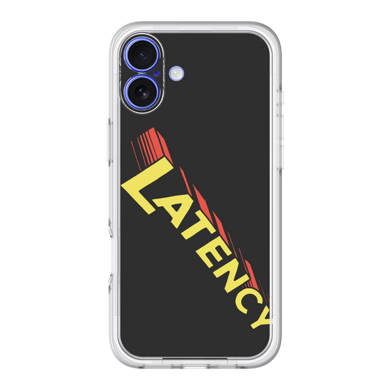 スリムプロテクションプレミアムケース［ LATENCY - Rock logo - Black ］
