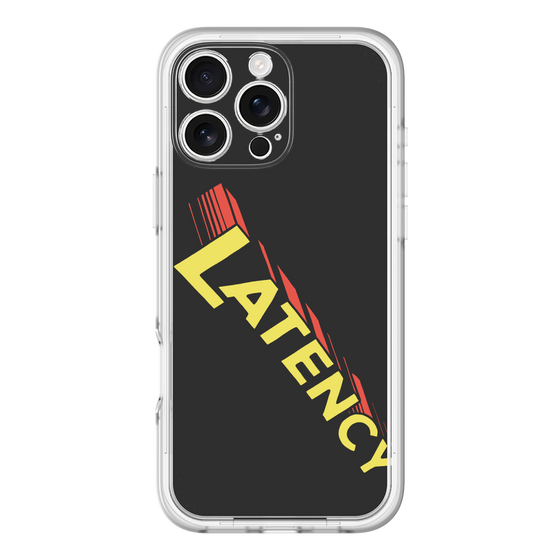 スリムプロテクションプレミアムケース［ LATENCY - Rock logo - Black ］
