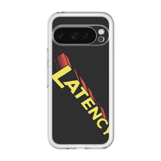 スリムプロテクションプレミアムケース［ LATENCY - Rock logo - Black ］