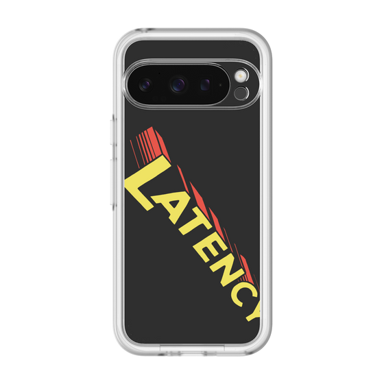 スリムプロテクションプレミアムケース［ LATENCY - Rock logo - Black ］