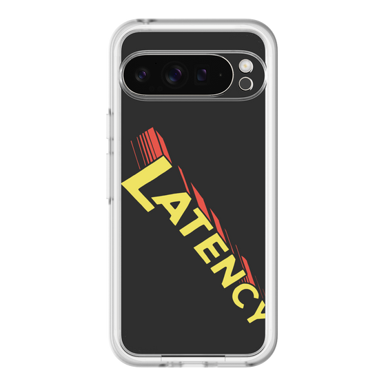 スリムプロテクションプレミアムケース［ LATENCY - Rock logo - Black ］
