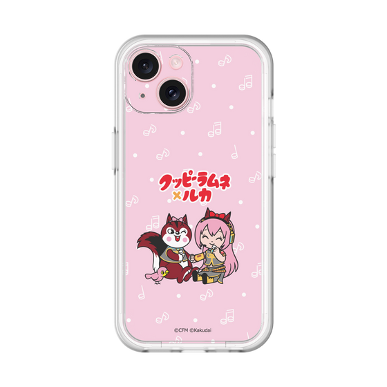 スリムプロテクションプレミアムケース［ 初音ミク×クッピーラムネ - 巡音ルカ×ラム - デフォルメイラスト ］
