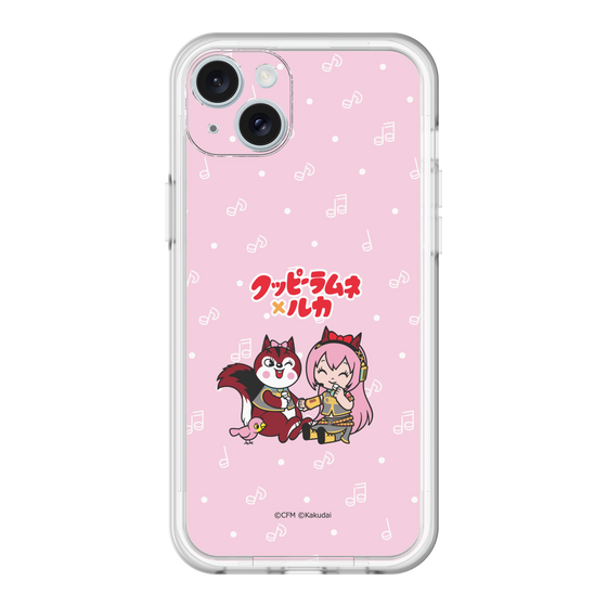 スリムプロテクションプレミアムケース［ 初音ミク×クッピーラムネ - 巡音ルカ×ラム - デフォルメイラスト ］
