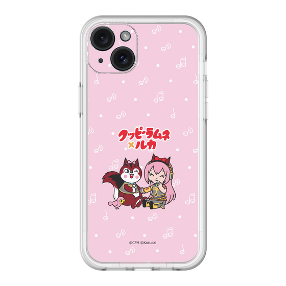 スリムプロテクションプレミアムケース［ 初音ミク×クッピーラムネ - 巡音ルカ×ラム - デフォルメイラスト ］
