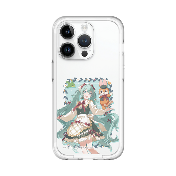 スリムプロテクションプレミアムケース［ 初音ミク×クッピーラムネ - 初音ミク×クッピー - 等身イラスト1 ］
