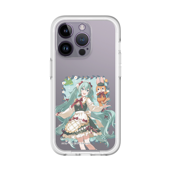 スリムプロテクションプレミアムケース［ 初音ミク×クッピーラムネ - 初音ミク×クッピー - 等身イラスト1 ］