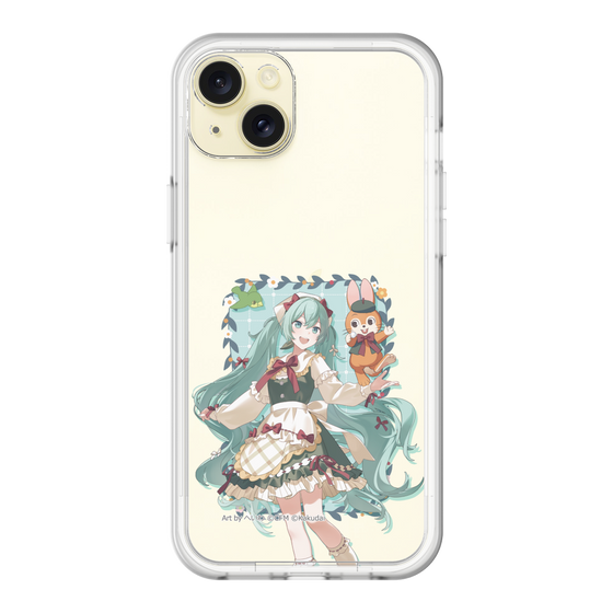 スリムプロテクションプレミアムケース［ 初音ミク×クッピーラムネ - 初音ミク×クッピー - 等身イラスト1 ］