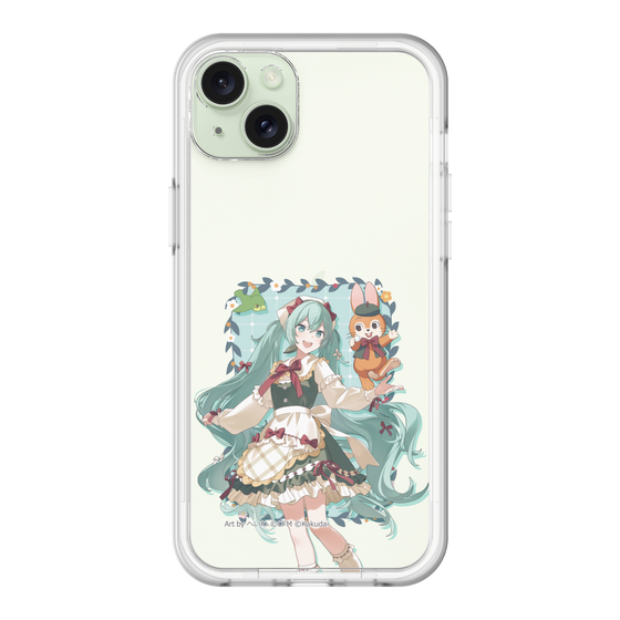 スリムプロテクションプレミアムケース［ 初音ミク×クッピーラムネ - 初音ミク×クッピー - 等身イラスト1 ］