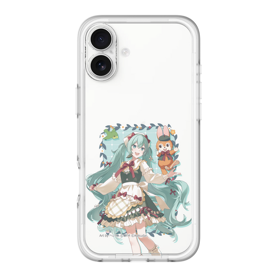 スリムプロテクションプレミアムケース［ 初音ミク×クッピーラムネ - 初音ミク×クッピー - 等身イラスト1 ］