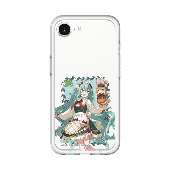 スリムプロテクションプレミアムケース［ 初音ミク×クッピーラムネ - 初音ミク×クッピー - 等身イラスト1 ］