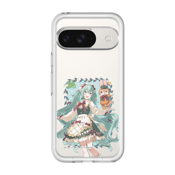 スリムプロテクションプレミアムケース［ 初音ミク×クッピーラムネ - 初音ミク×クッピー - 等身イラスト1 ］