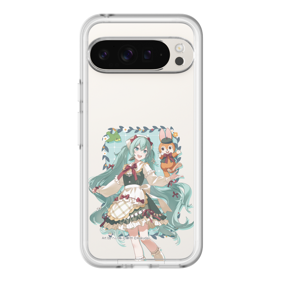 スリムプロテクションプレミアムケース［ 初音ミク×クッピーラムネ - 初音ミク×クッピー - 等身イラスト1 ］